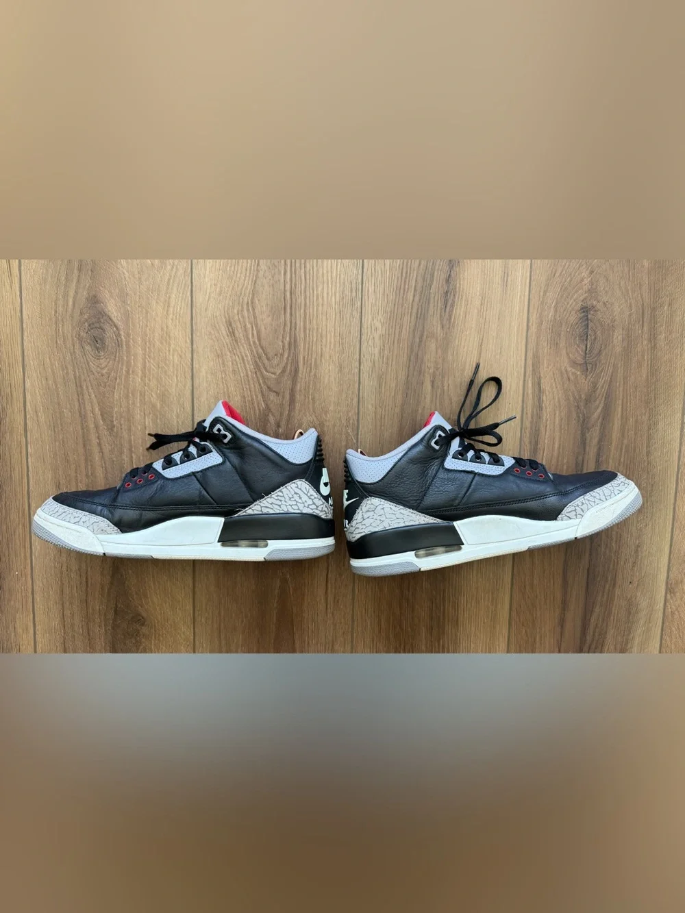 Air Jordan 3 Retro 2024 Black Cement Men's Size 9.5